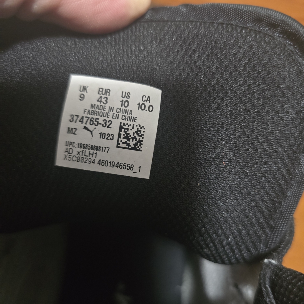 PUMA Men's High-Top Sneakers - Black and Tan - Picture 6 of 6